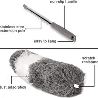 Flexible Mop Duster for Quick and Easy Cleaning with Long Rod