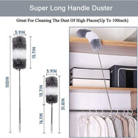 Flexible Mop Duster for Quick and Easy Cleaning with Long Rod